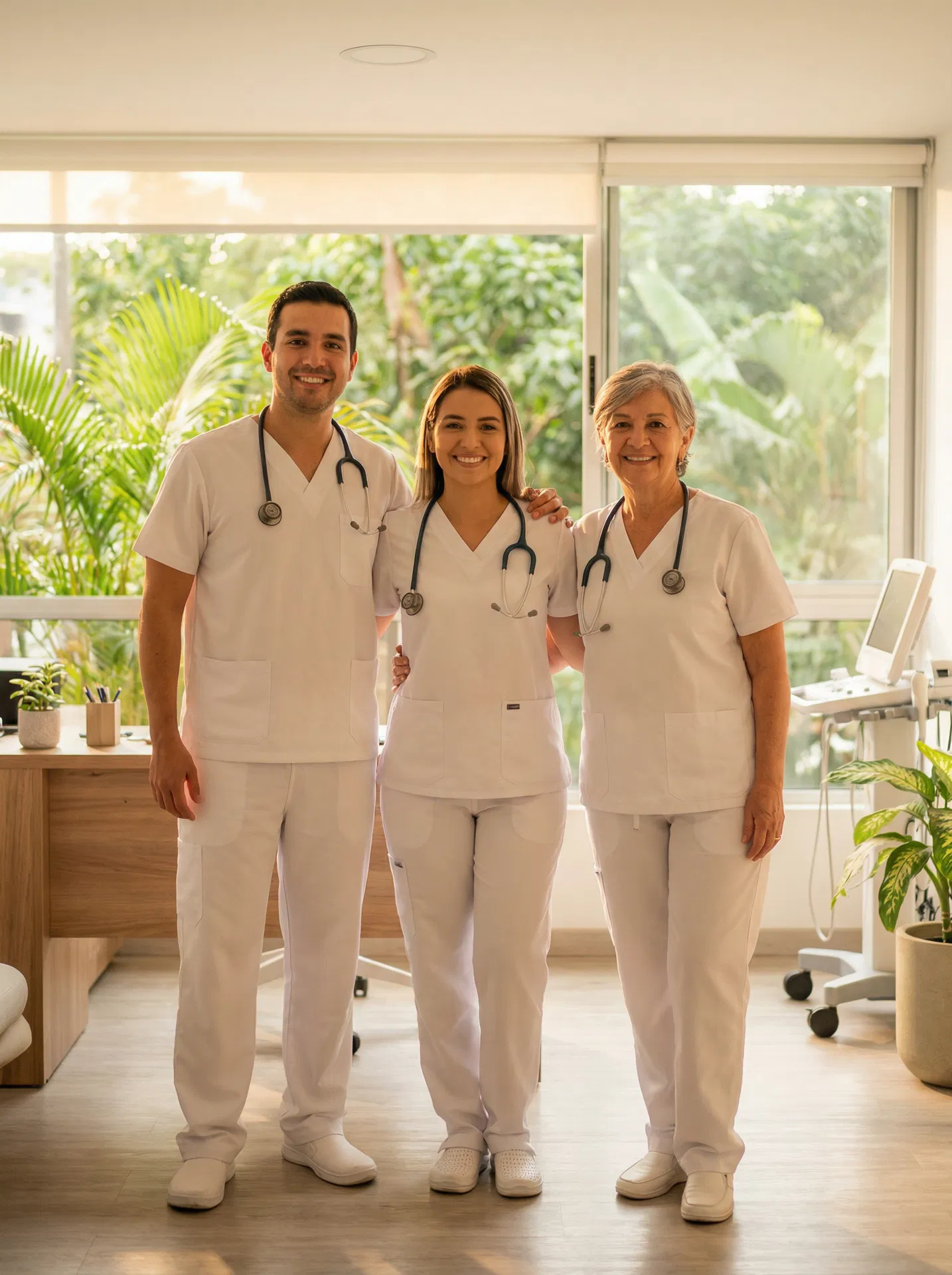 The Rapid Test Medellín medical team — doctors and nurses